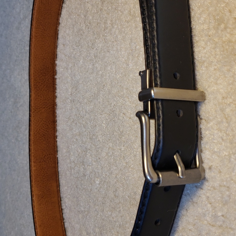 Frye Reversible Black Brown Leather Men's Belt